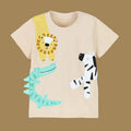 T-shirt enfant dinosaure – manches courtes, col rond