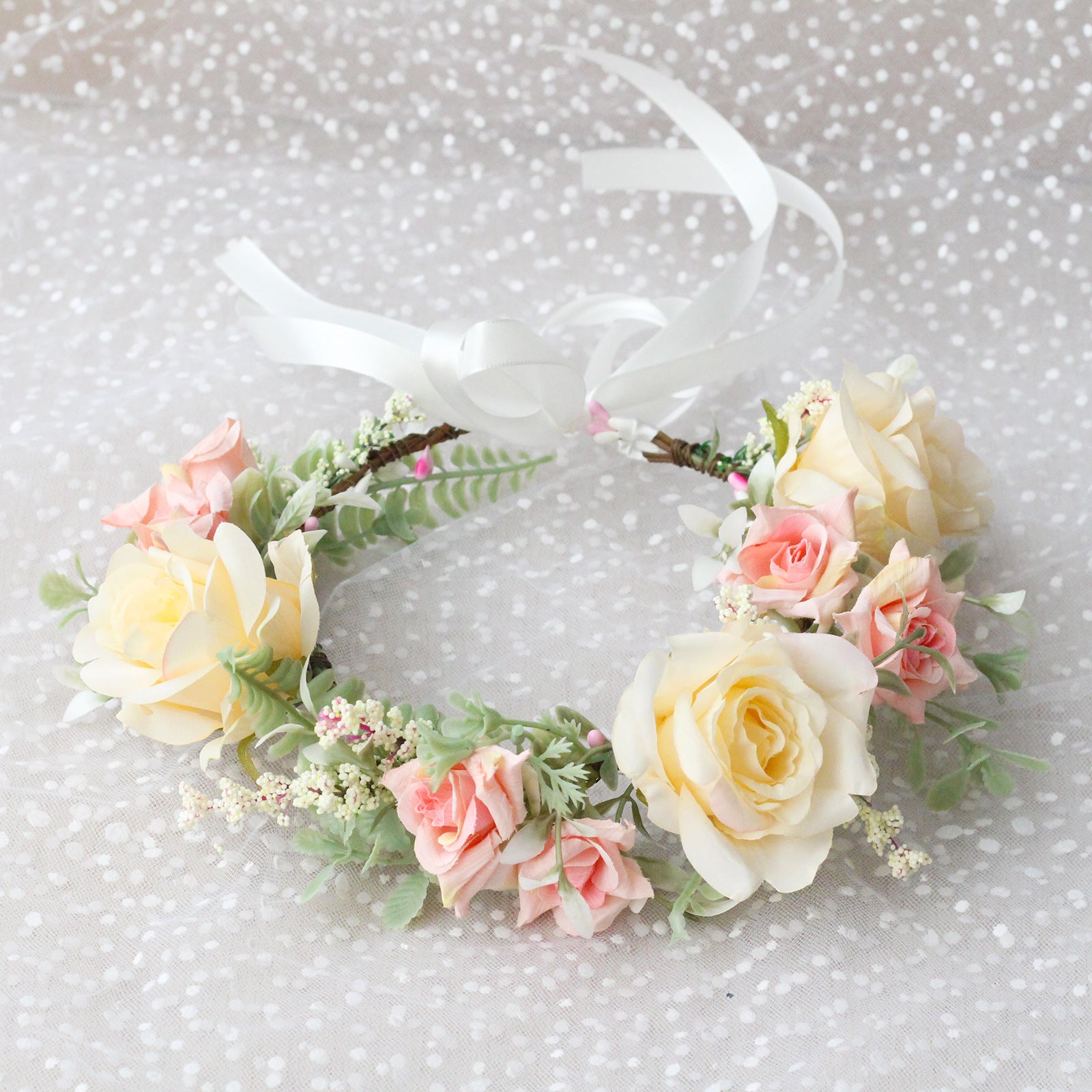 Couronne de fleurs pour fille – Tiffany