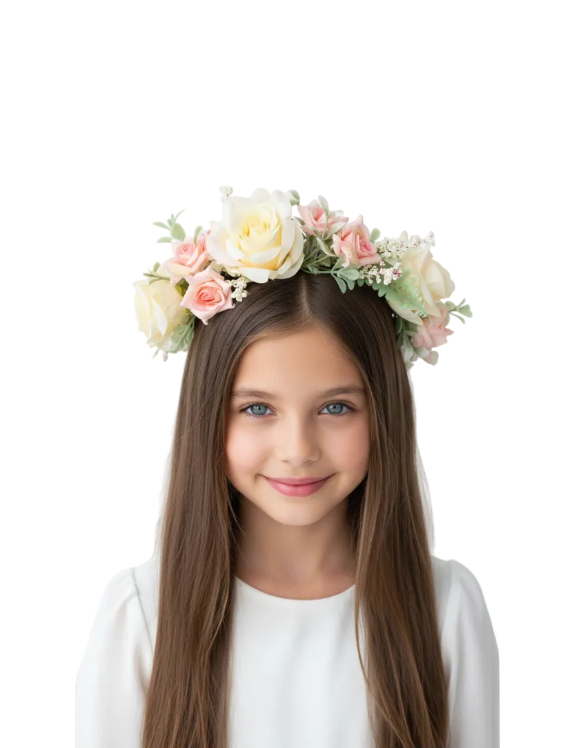Couronne de fleurs pour fille – Tiffany