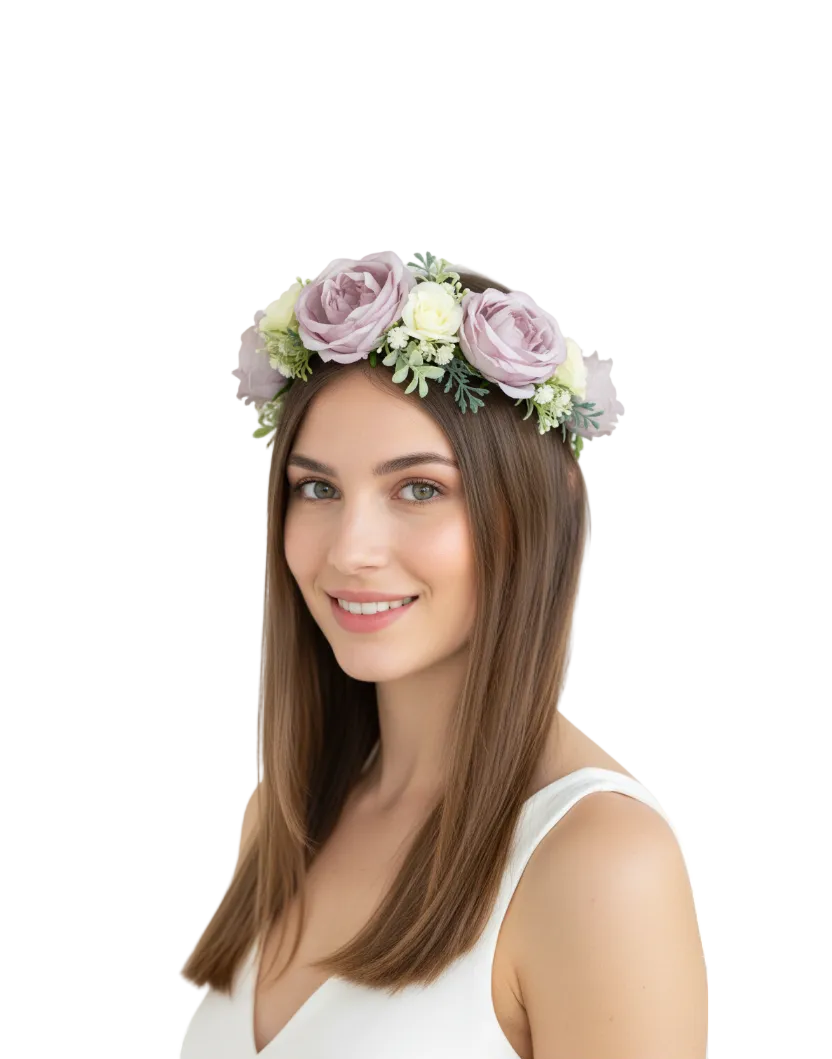 Couronne de fleurs – Lila