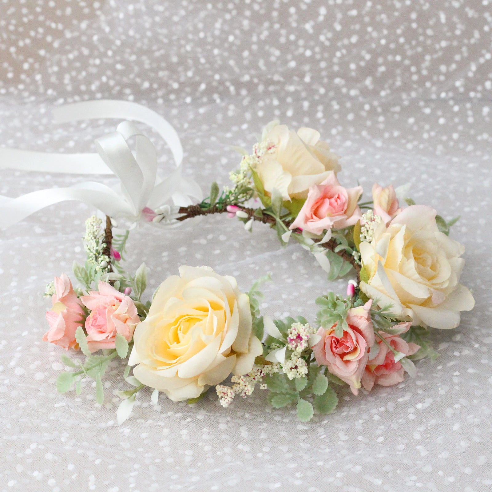 Couronne de fleurs pour fille – Tiffany