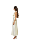 Robe en soie – ornée de belles bretelles en nœuds papillon