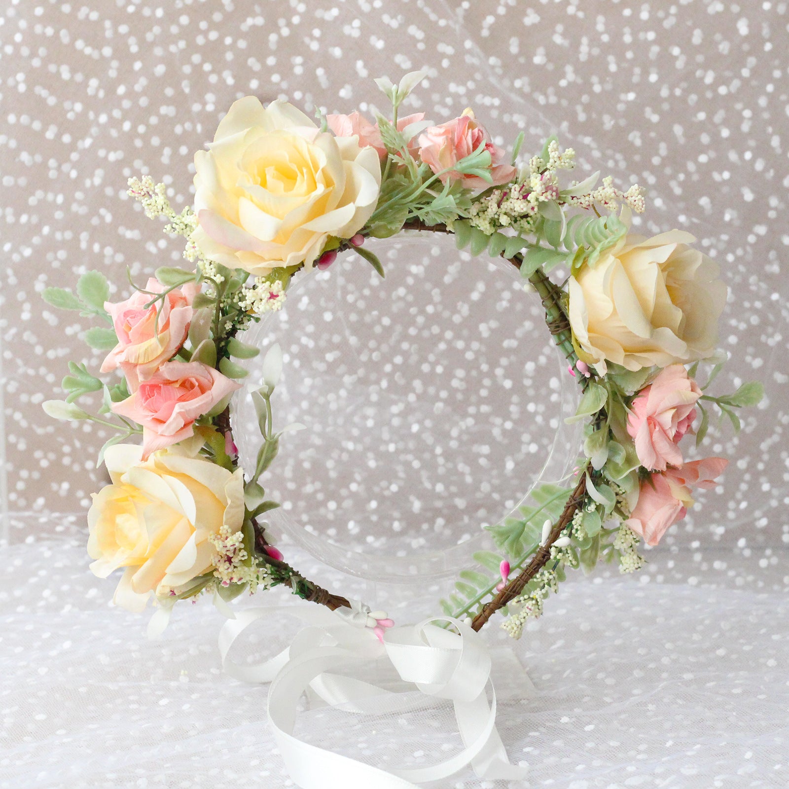 Couronne de fleurs pour fille – Tiffany