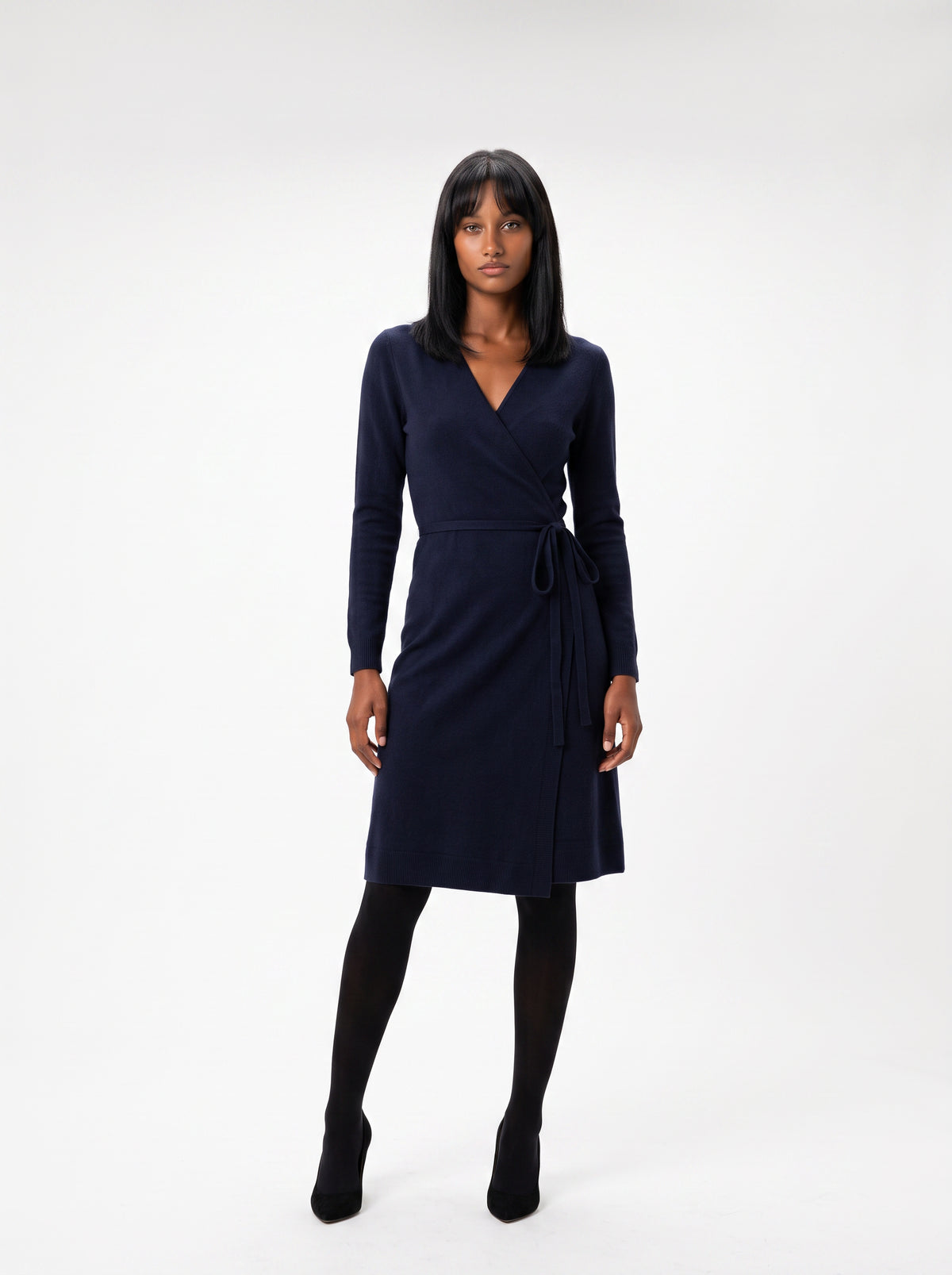 Robe ample à col en V — Calixte