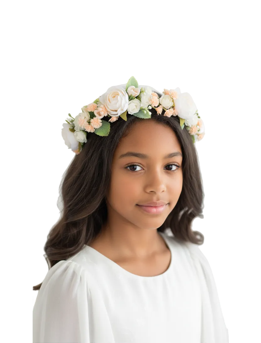 Couronne de fleurs pour adolescente – Charlotte