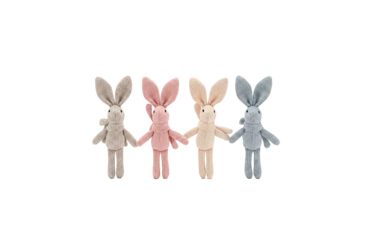 Jolie porte-clés - Lapin et son écharpe