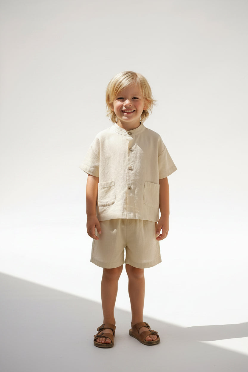 Ensemble été 2 pièces – Chemise manches courtes et pantalon