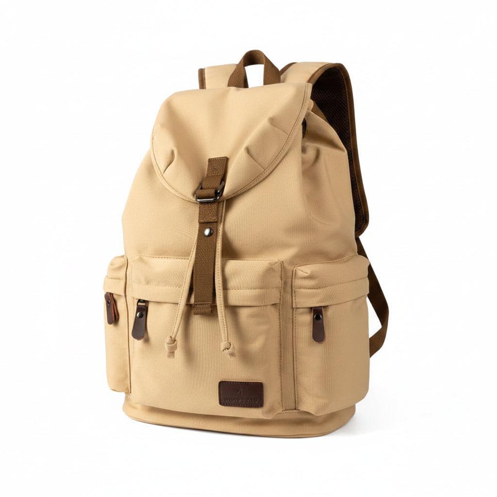 Vintage-Rucksack für Herren, großes Fassungsvermögen, strapazierfähig und Top-Qualität