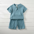 Ensemble en coton et lin – T-shirt et short léger