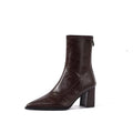 Bottines vintage en cuir — Clémence