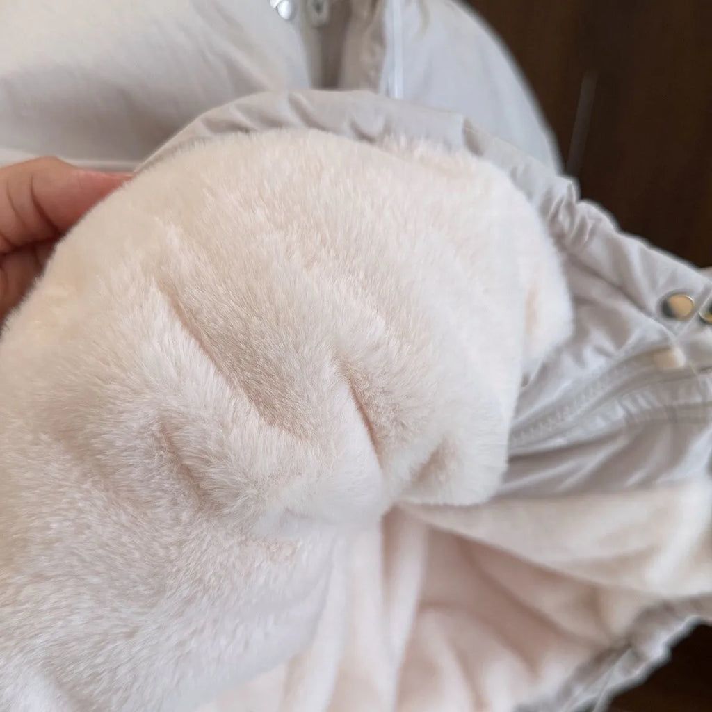 Manteau d'hiver épais et chaud doublé polaire pour enfant — Victoria
