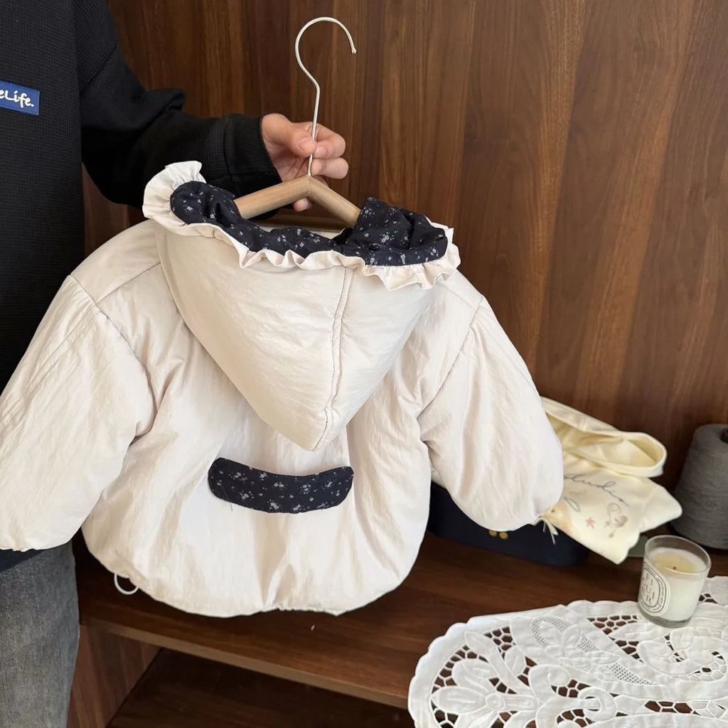 Manteau d'hiver épais et chaud doublé polaire pour enfant — Victoria