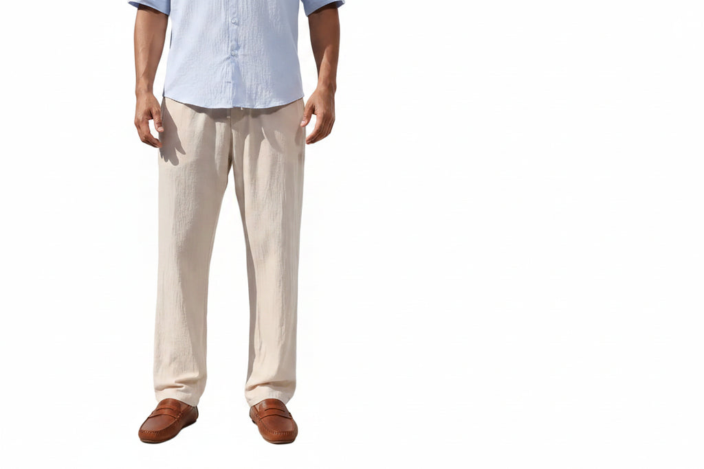 Pantalon en lin - Coupe droite