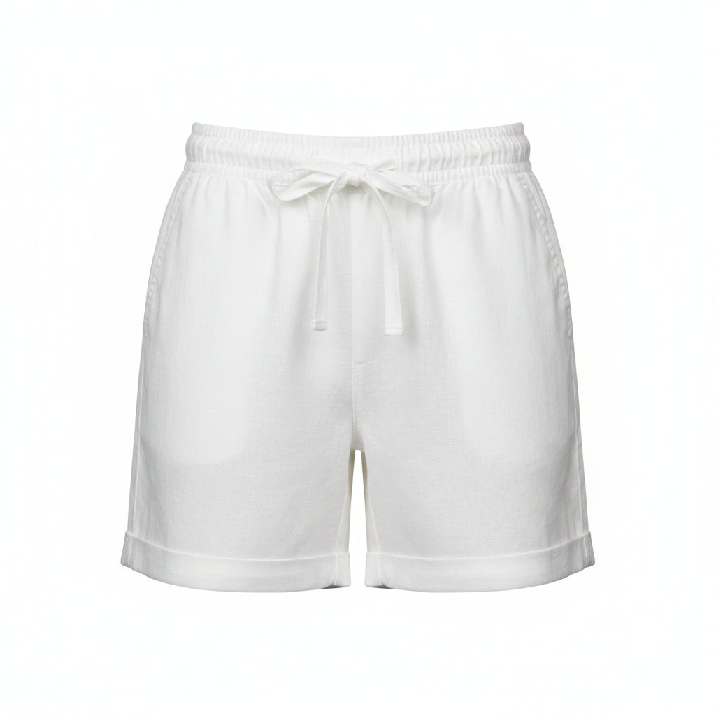 Short aus Leinen und Baumwolle